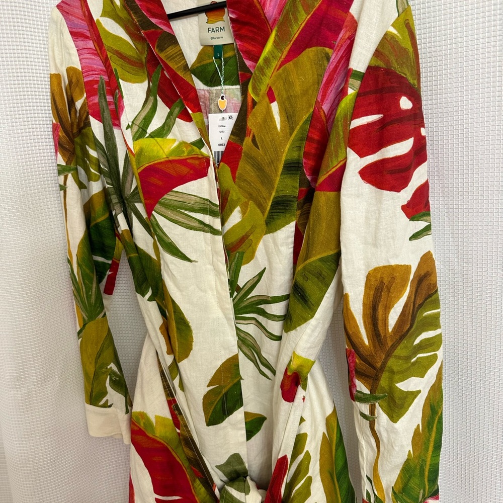 Farm Rio NWT long sleeve mini dress